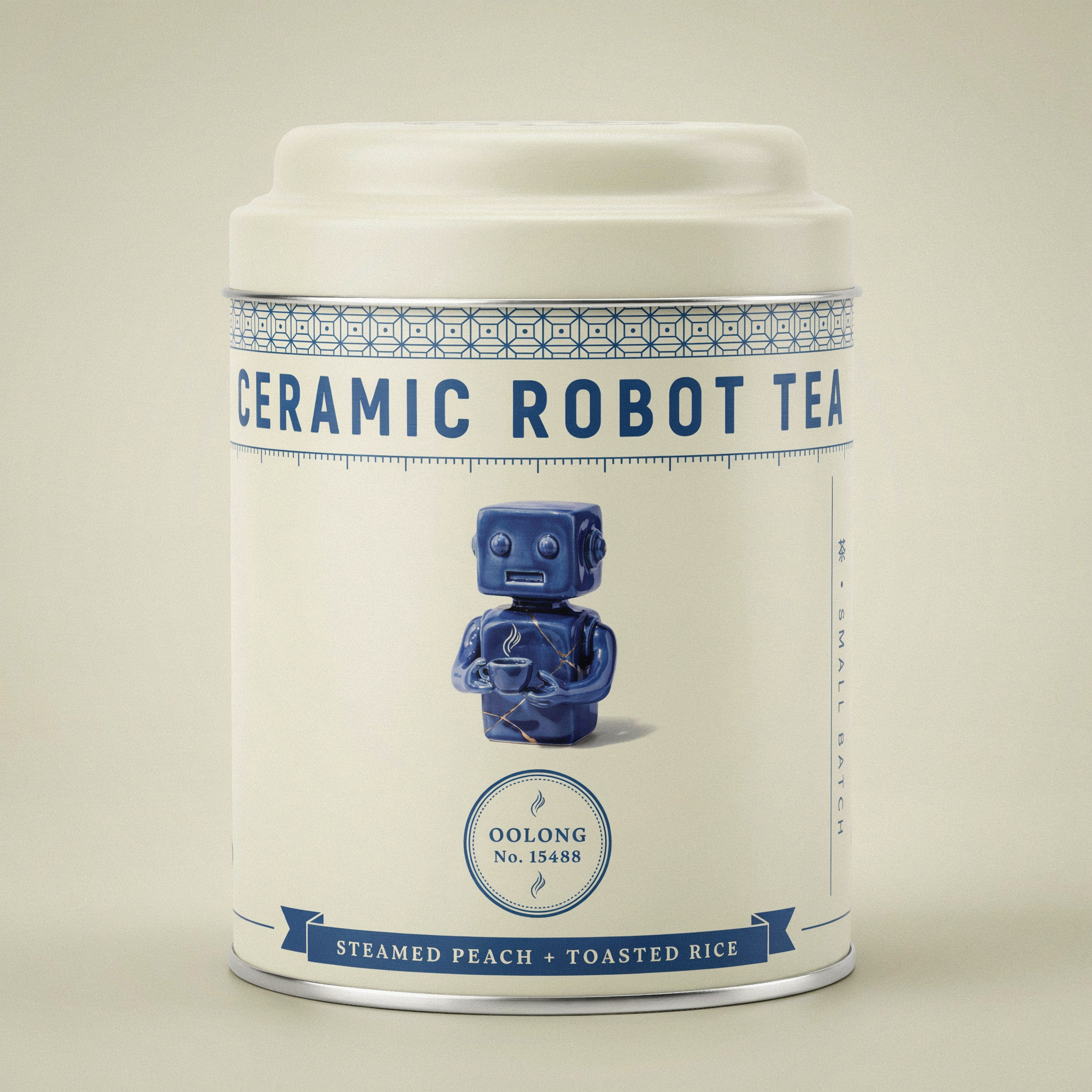 Ceramic Robot Tea Tin