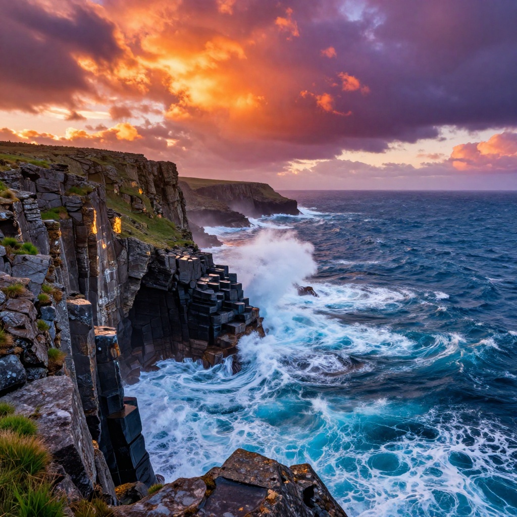 Rugged Pacific Coastal Headland