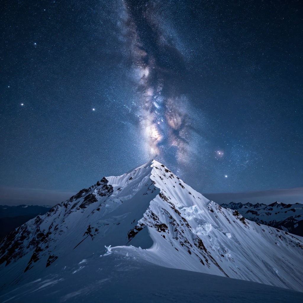 Himalayan Zenith under the Milky Way