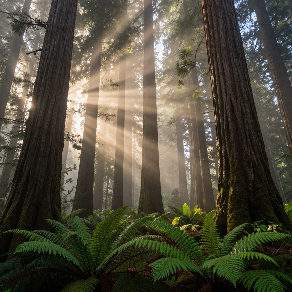 Misty Coastal Redwood Sanctuary