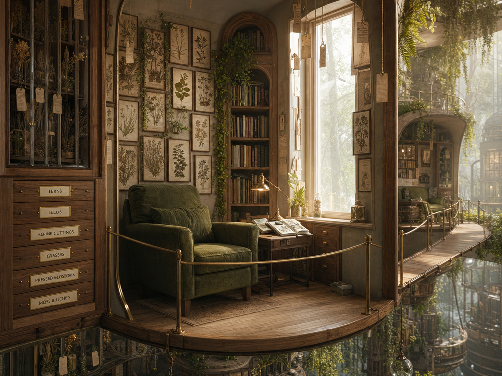 Floating Herbarium Reading Nook
