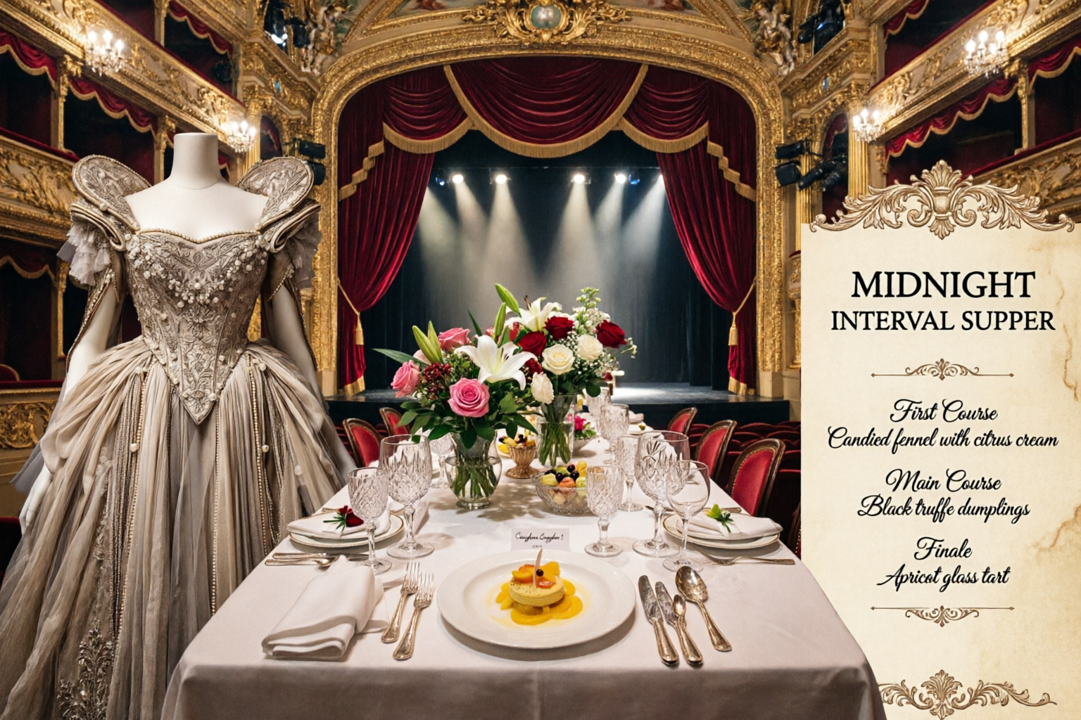 Maximalist Opera House Menu