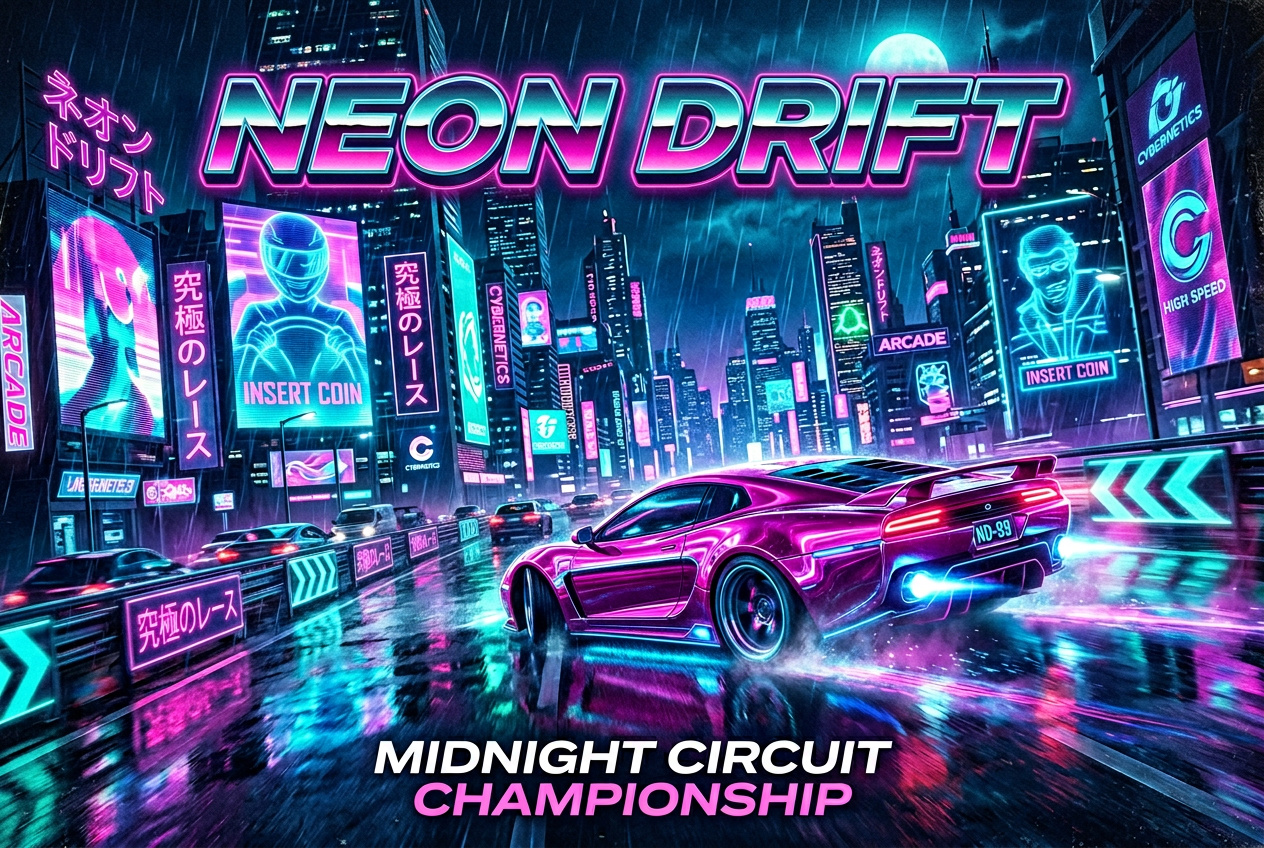 Retro Arcade Poster