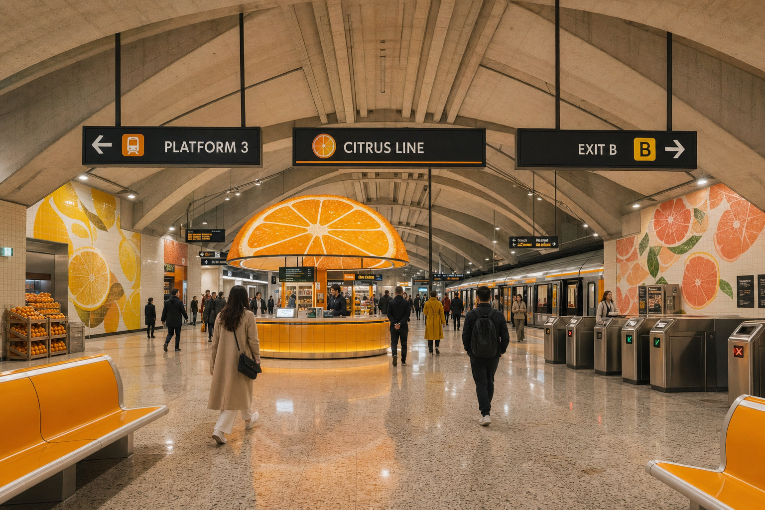 Subterranean Citrus Metro Concourse